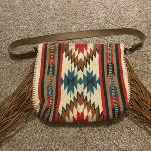 Saddle blanket purse.
